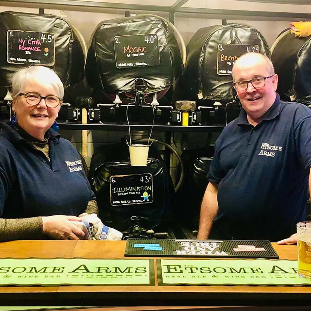 Pete and Sharon, The Etsome Arms, Somerton, Somerset