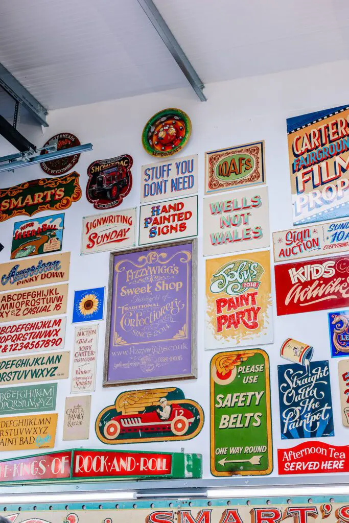 Hidden Somerset Joby Carter Signwriter hand Painted Signs
