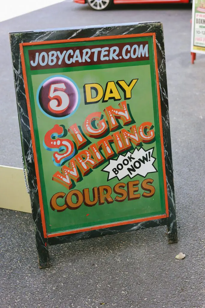 Hidden Somerset Joby Carter Signwriter outdoor
