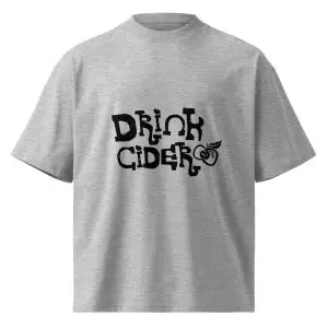Hidden Somerset Drink Cider Unisex organic oversized high neck t-shirt